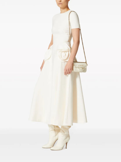 Crepe Couture Midi Dress