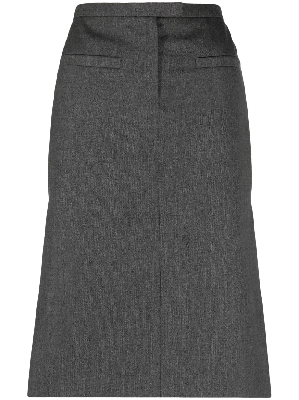 Logo-Patch Straight Skirt