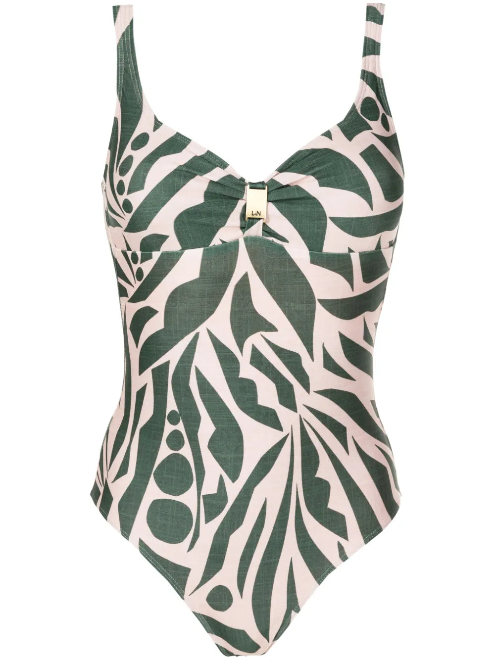 Roberta Abstract-Print One-Piece