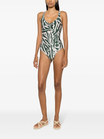 Rosa Abstract-Print One-Piece