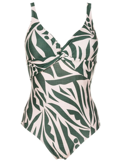 Adriana Abstract-Print One-Piece