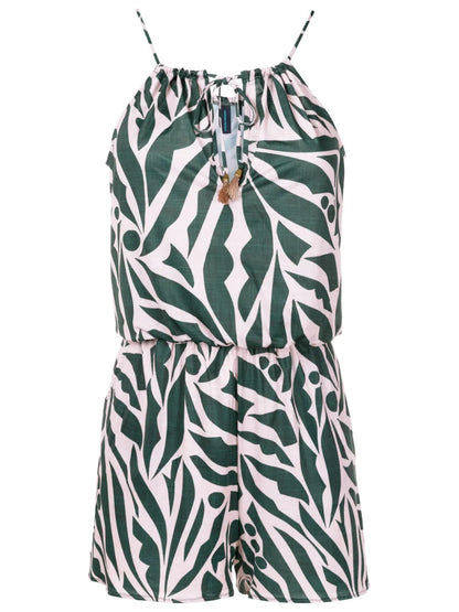 Laya Graphic-Print Playsuit