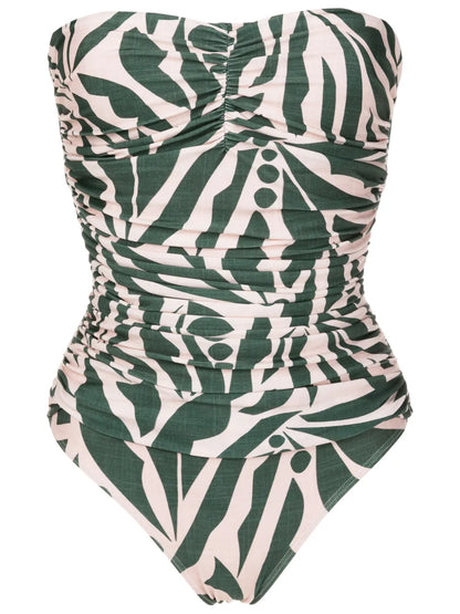 Melissa Graphic-Print Strapless One-Piece
