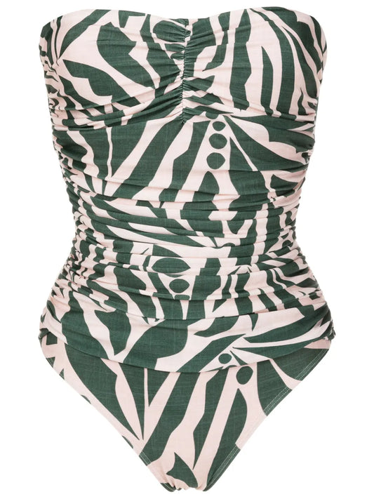 Melissa Graphic-Print Strapless One-Piece