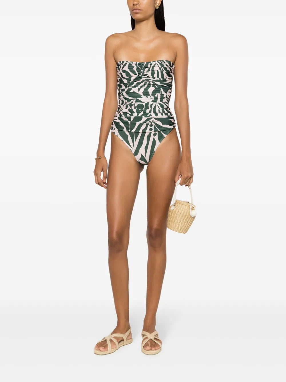 Melissa Graphic-Print Strapless One-Piece