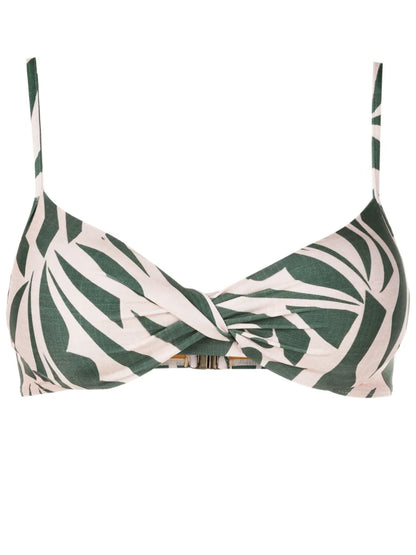 Cassis Graphic-Print Bikini Top