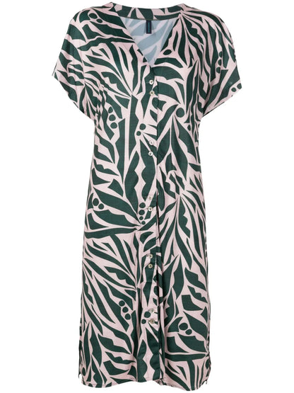 Artemis Graphic-Print Midi Dress