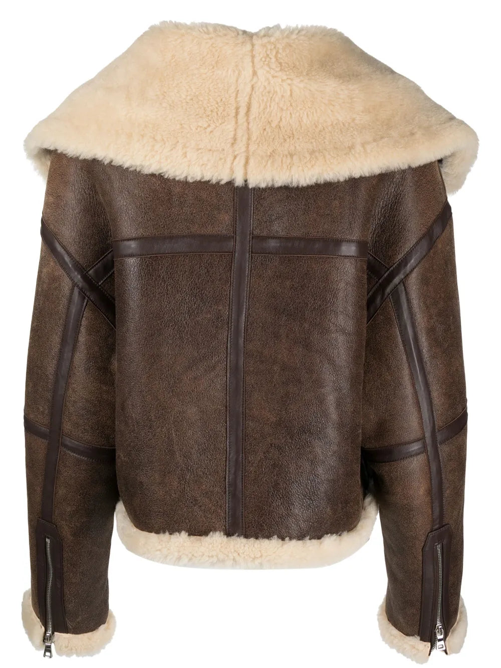Zip-Front Shearling Jacket