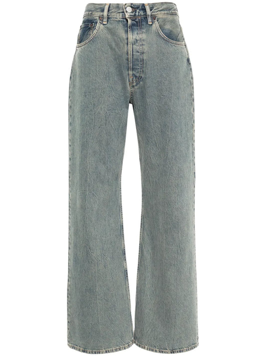 Mid-Waist Wide-Leg Jeans