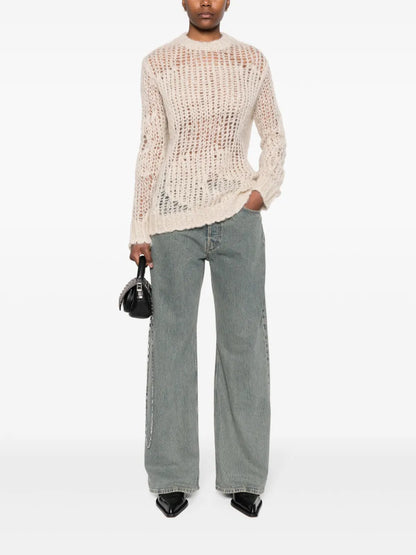 Mid-Waist Wide-Leg Jeans