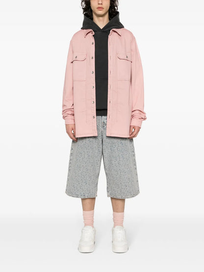 Monogram-Jacquard Denim Shorts