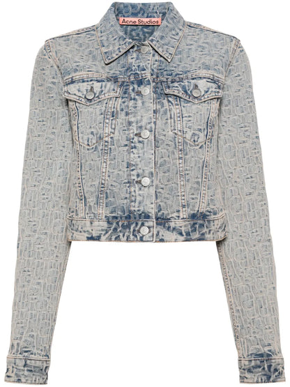 Monogram-Jacquard Denim Jacket