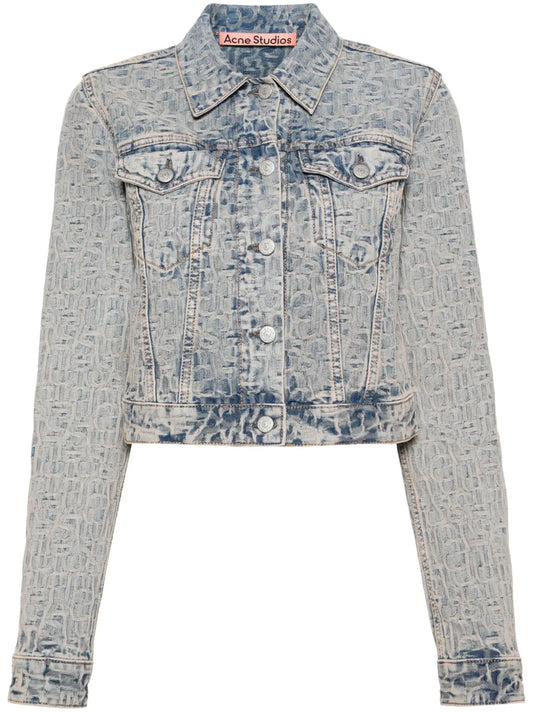 Monogram-Jacquard Denim Jacket
