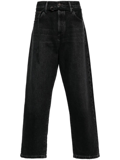 Mid-Rise Wide-Leg Jeans