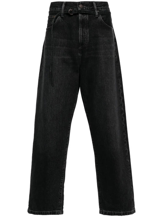Mid-Rise Wide-Leg Jeans
