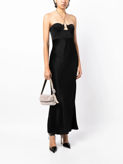 Sarah Halterneck Midi Dress