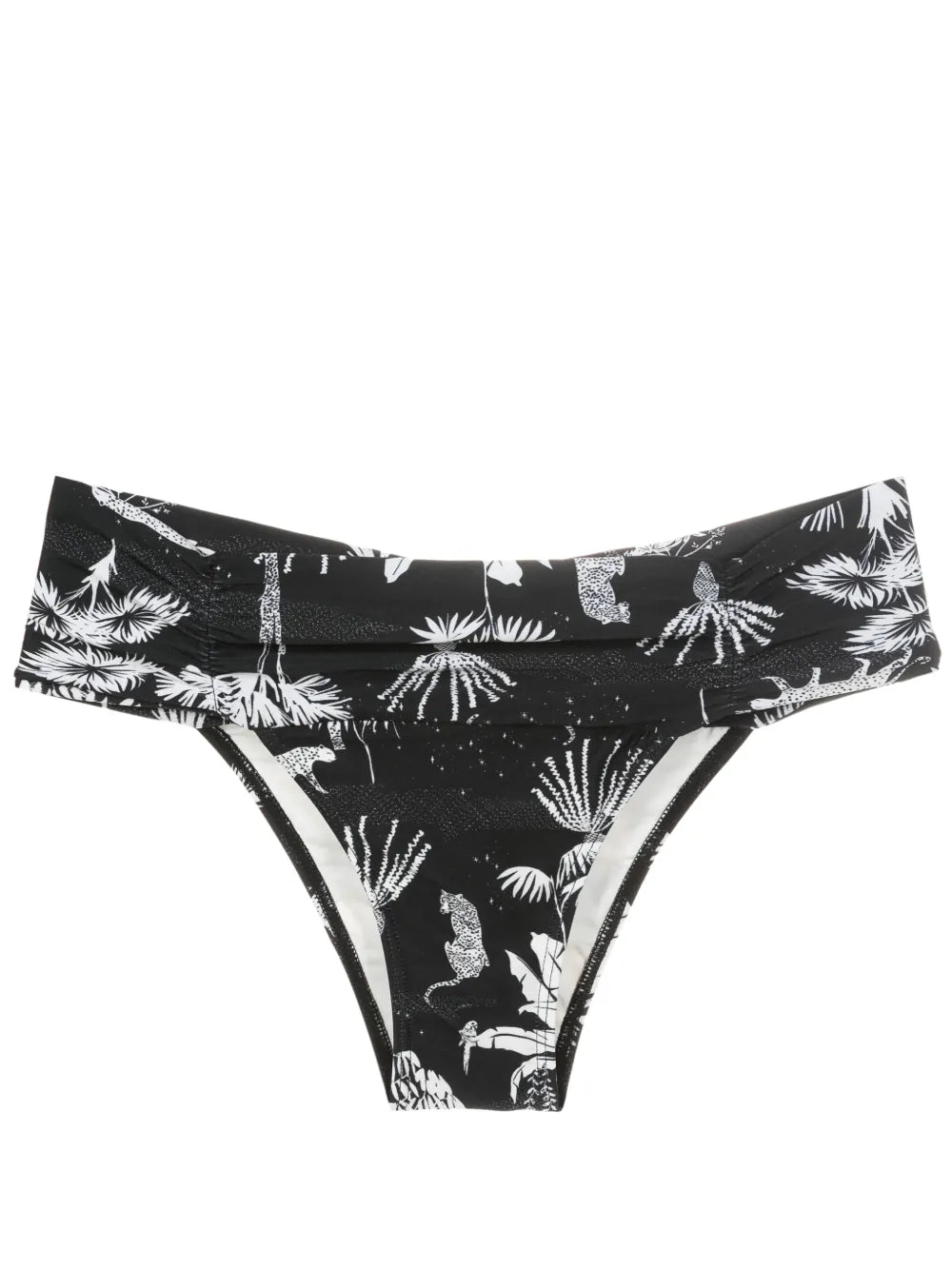 Jasper Shirred-Waist Bikini Bottom
