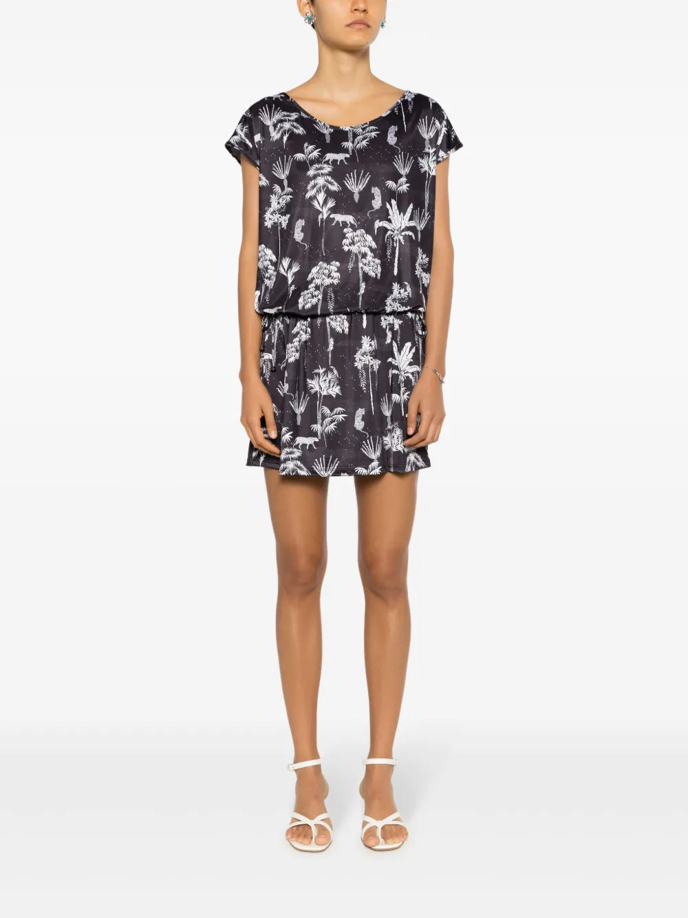 Shiva Botanical-Print Minidress
