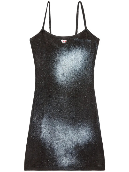 D-Hopy-N2 Ribbed-Knit Minidress