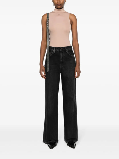 2022F High-Rise Wide-Leg Jeans