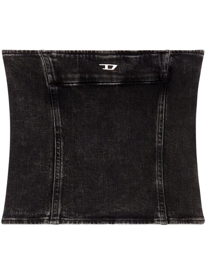 De-Ville-D Denim Strapless Top