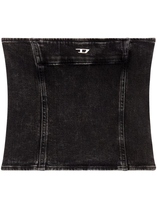 De-Ville-D Denim Strapless Top