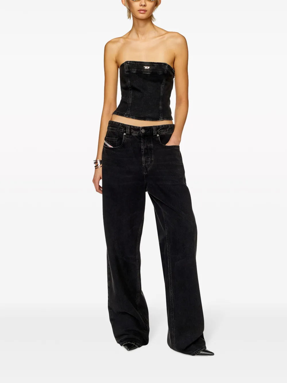 De-Ville-D Denim Strapless Top