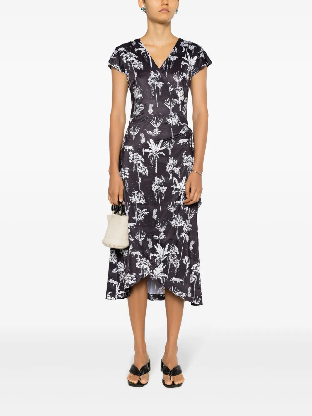 Falcao V-Neck Midi Dress