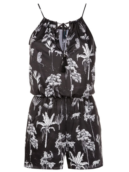 Laya Botanical-Print Playsuit