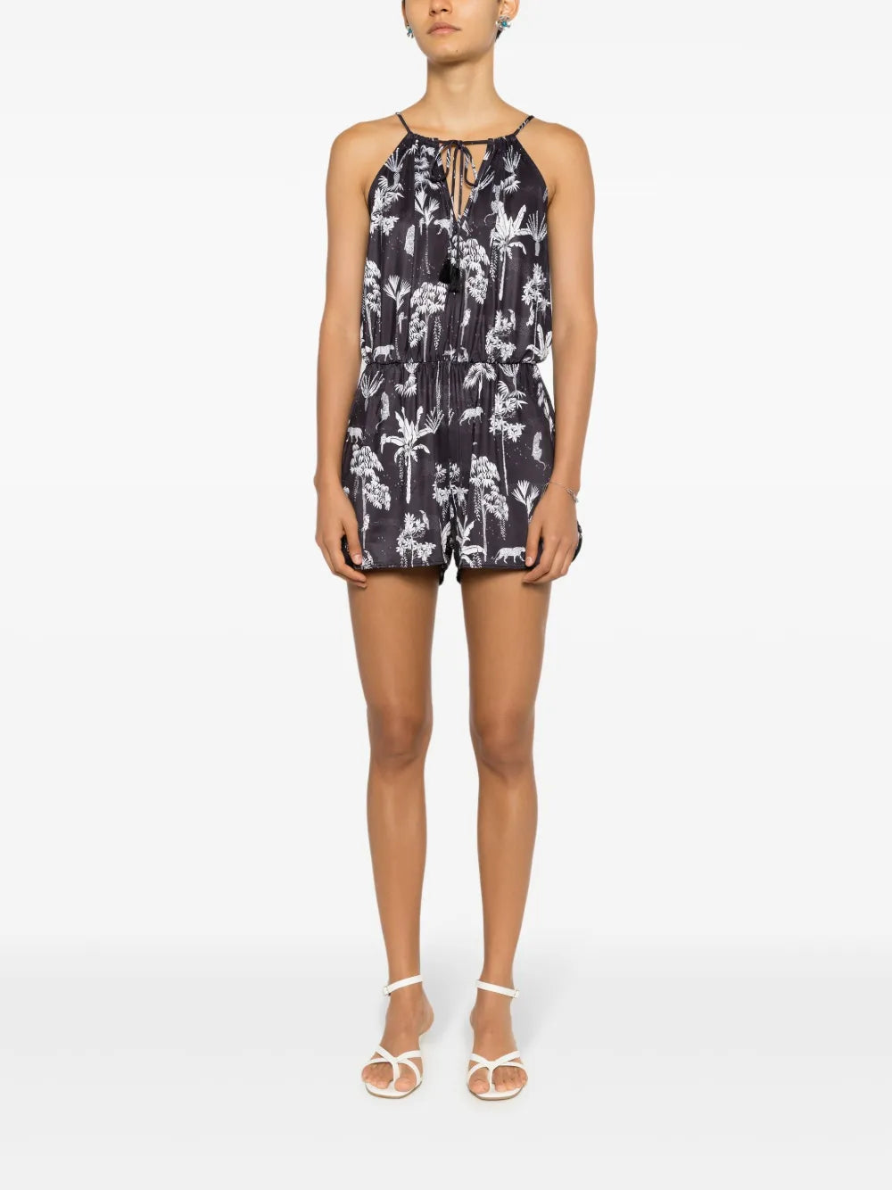 Laya Botanical-Print Playsuit