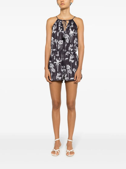 Laya Botanical-Print Playsuit