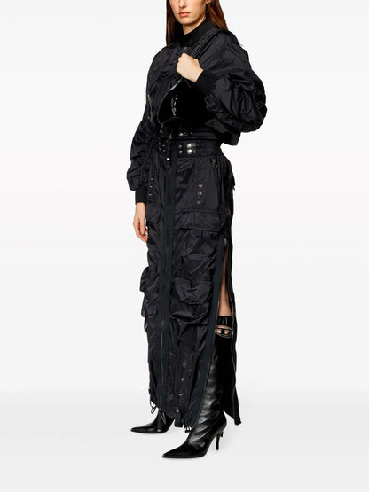 O-Crep Cargo Maxi Skirt