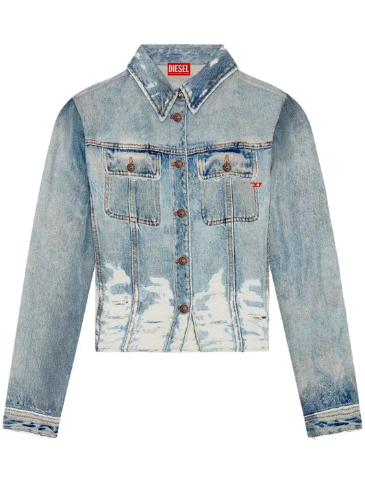 C-Lorelle Denim-Print Shirt