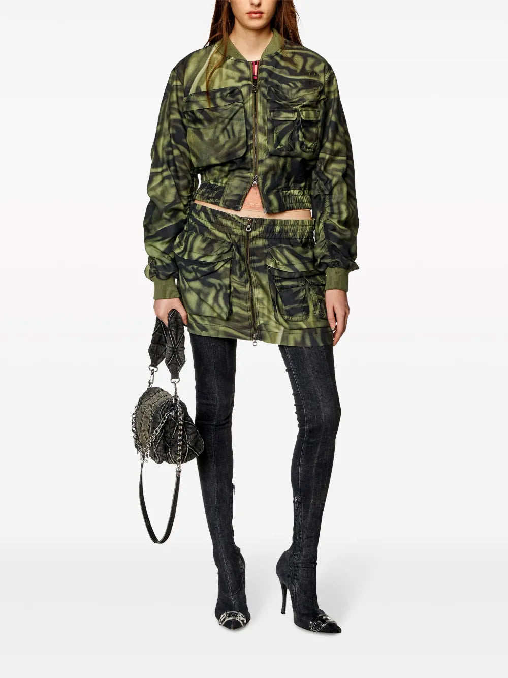 O-Mirty Cargo Mini Skirt