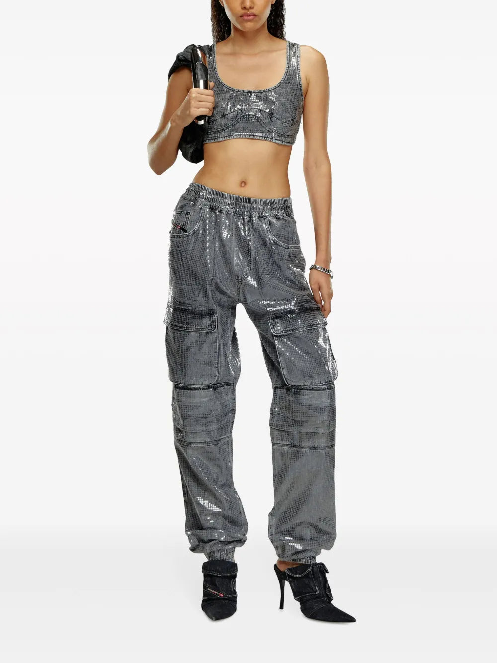 De-Toppy-S Denim Crop Top
