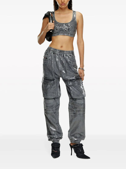 De-Toppy-S Denim Crop Top