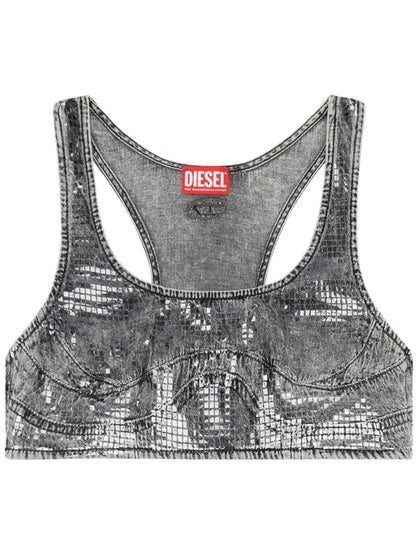 De-Toppy-S Denim Crop Top