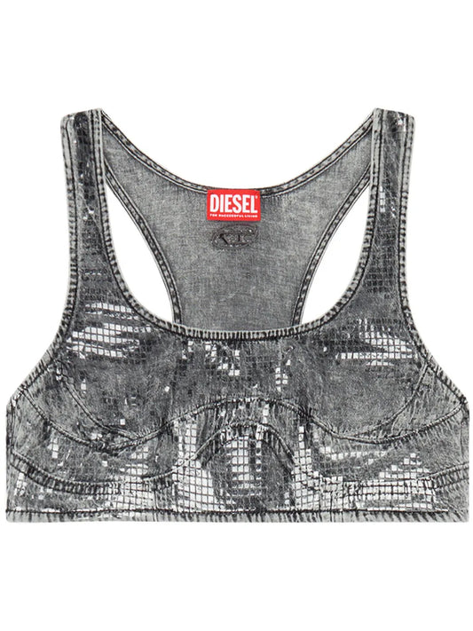 De-Toppy-S Denim Crop Top