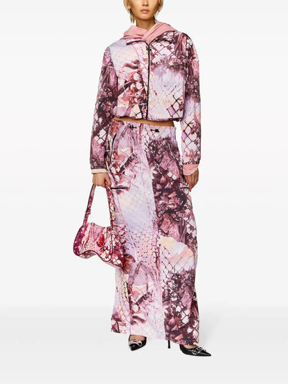 G-Windor-N1 Snakeskin-Print Jacket