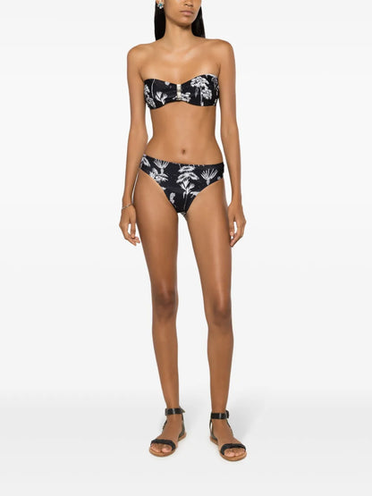 Ester Graphic-Print Strapless Bikini