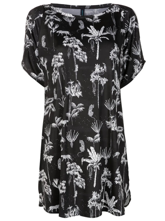 Allat Botanical-Print Tunic Dress