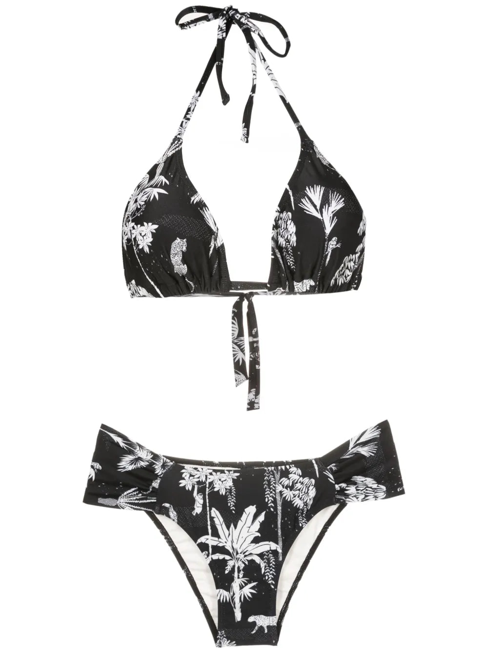 Vicky Graphic-Print Triangle Bikini