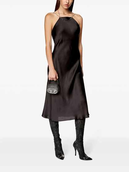 D-Eliz Satin Midi Dress