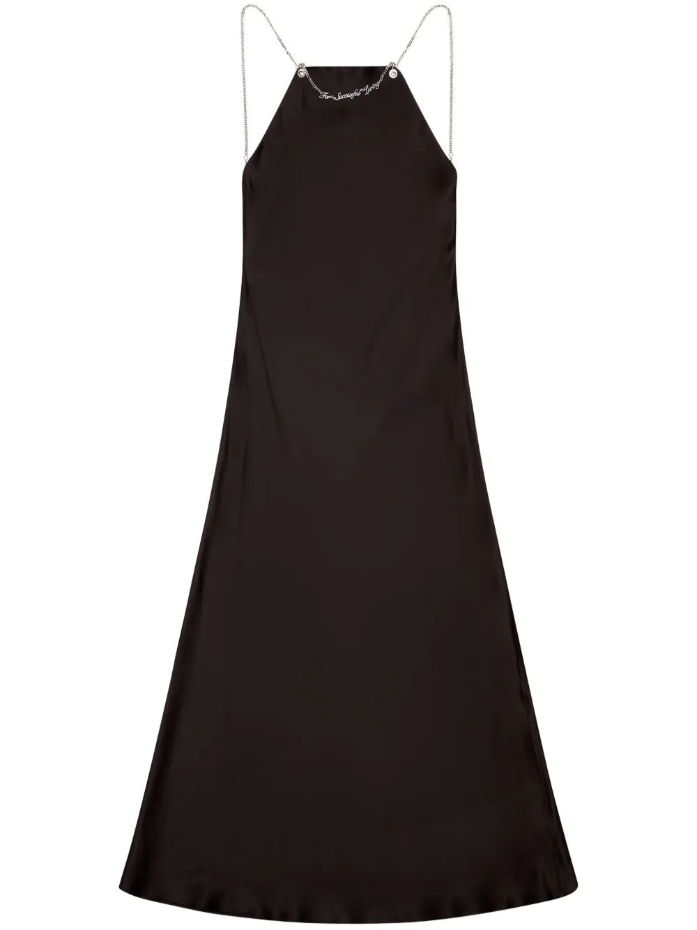 D-Eliz Satin Midi Dress