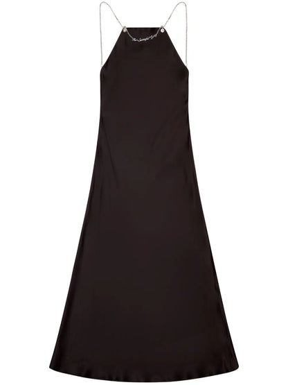 D-Eliz Satin Midi Dress