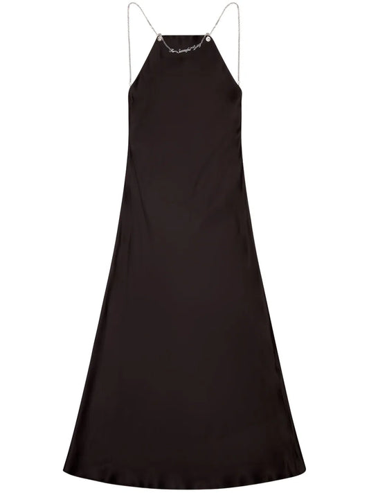 D-Eliz Satin Midi Dress