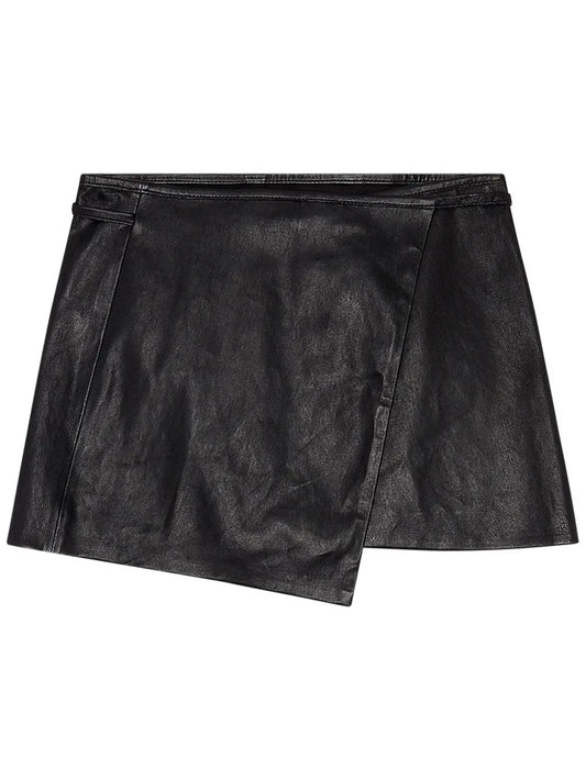 L-Kesselle Leather Skirt