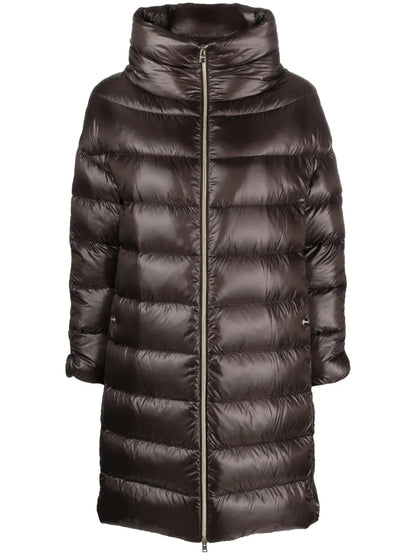 Matilde Funnel-Neck Padded Coat
