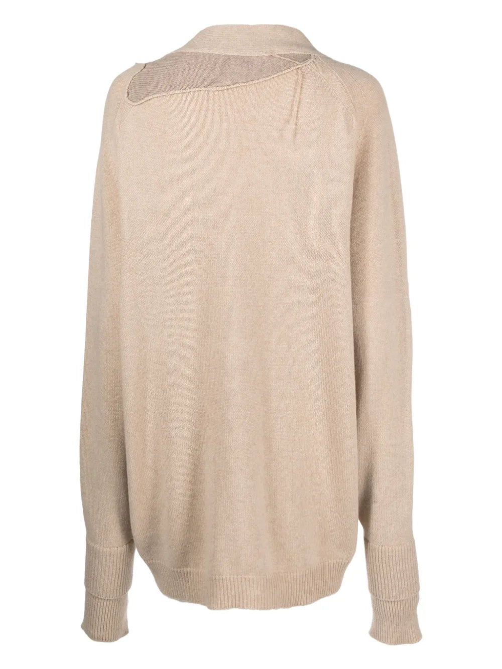 Panelled-Design Cashmere-Blend Cardigan