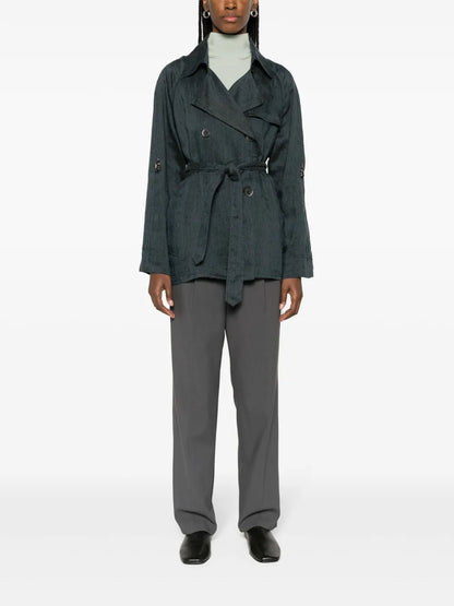 Lobster-Claw Double-Breasted Coat